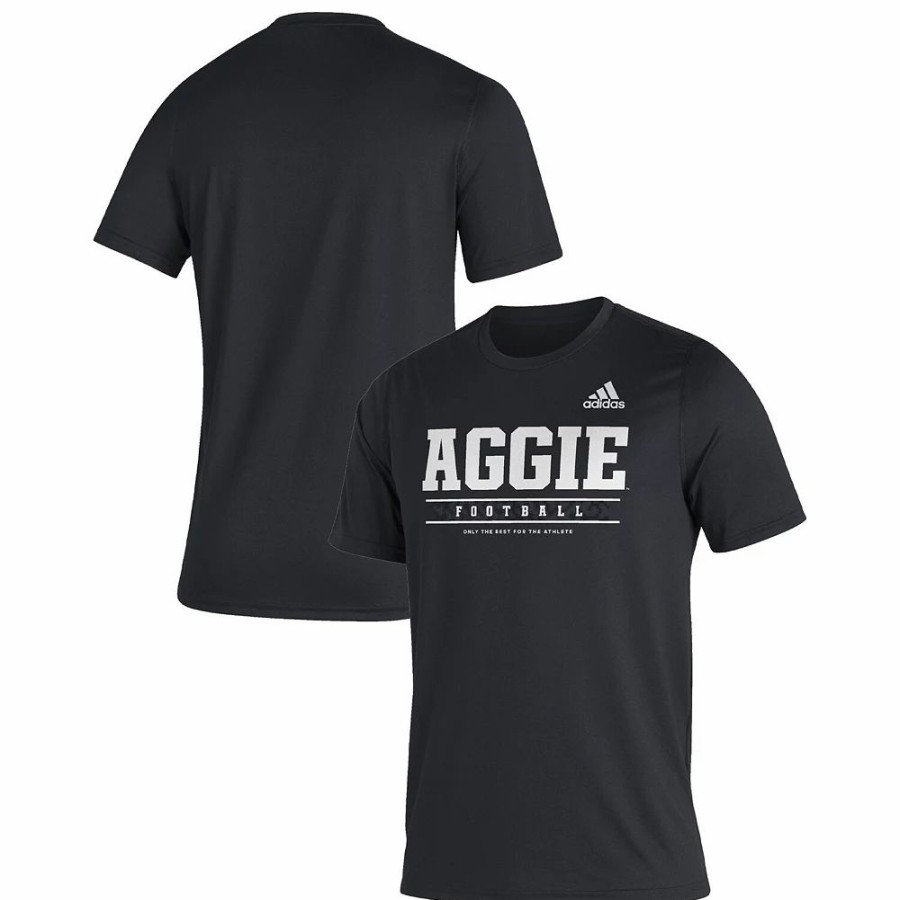 Hot * Men'S Adidas Black Texas A&M Aggies Sideline Football Locker Practice Creator Aeroready T-Shirt