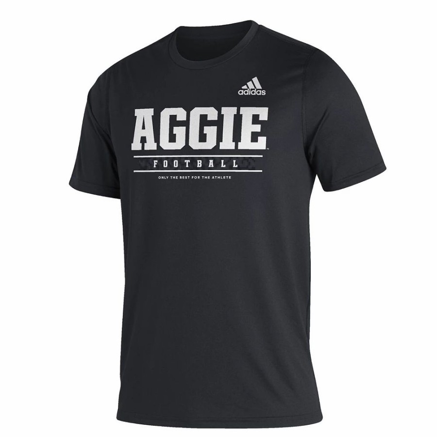 Hot * Men'S Adidas Black Texas A&M Aggies Sideline Football Locker Practice Creator Aeroready T-Shirt