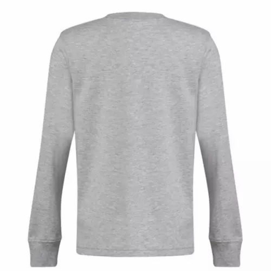 Best * Boys' Adidas Gradient Camo Badge Of Sport Long Sleeve T-Shirt Grey Heather