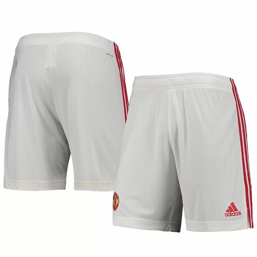 Online * Men'S Adidas White Manchester United Home Replica Aeroready Shorts